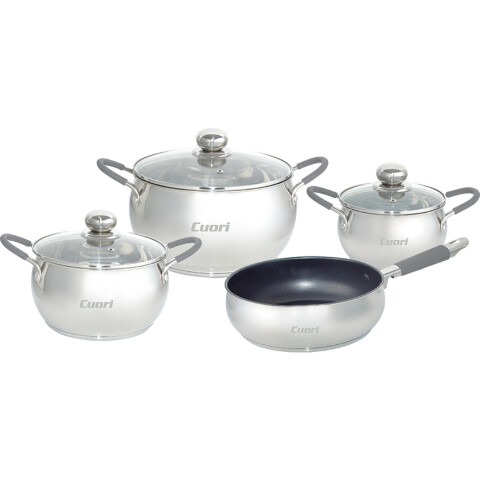 BATERIA DE COCINA CUORI ROMA 12PZAS. BATERIA DE COCINA CUORI ROMA 12PZAS.