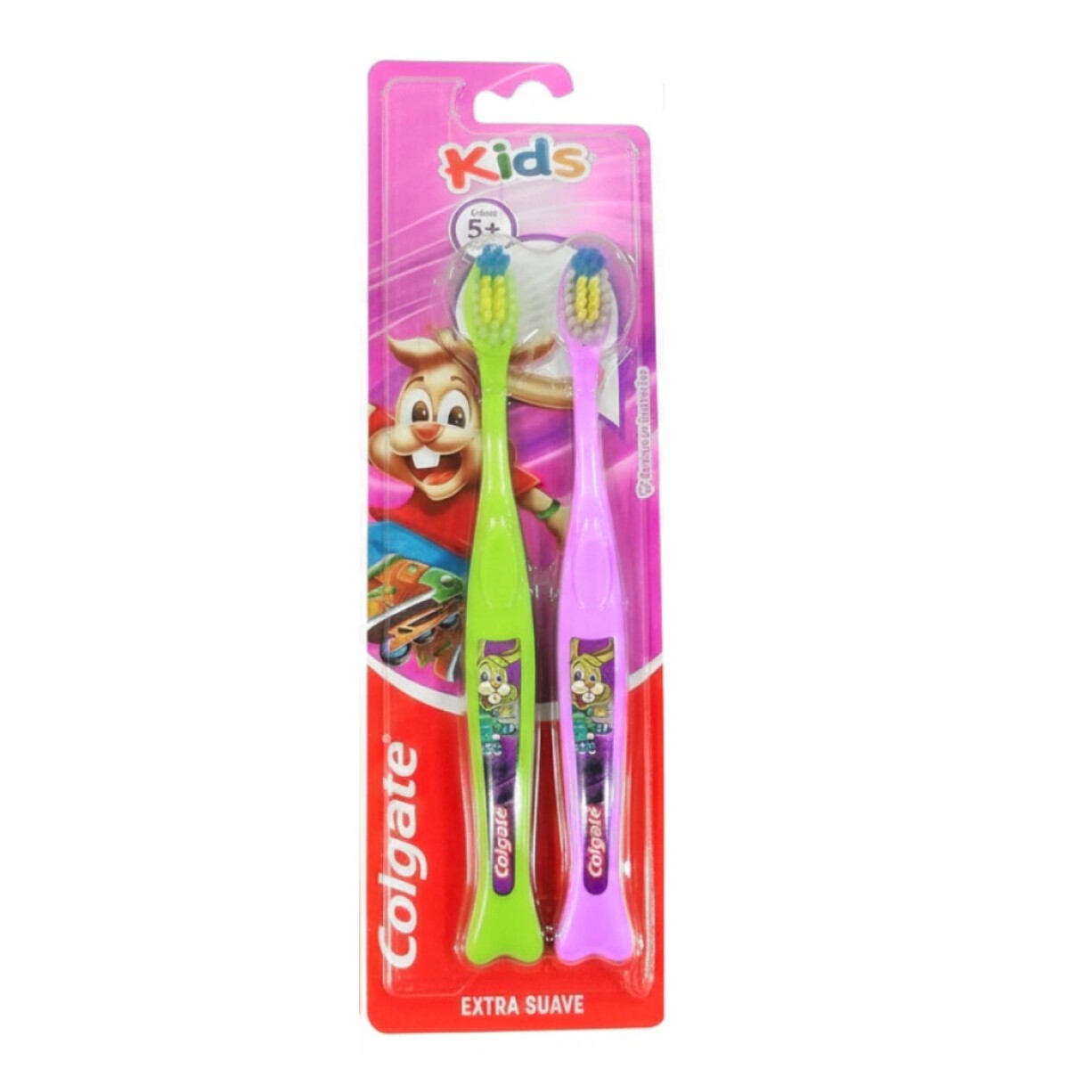 Colgate Kids pack x2 cepillo dental 5+ Años 