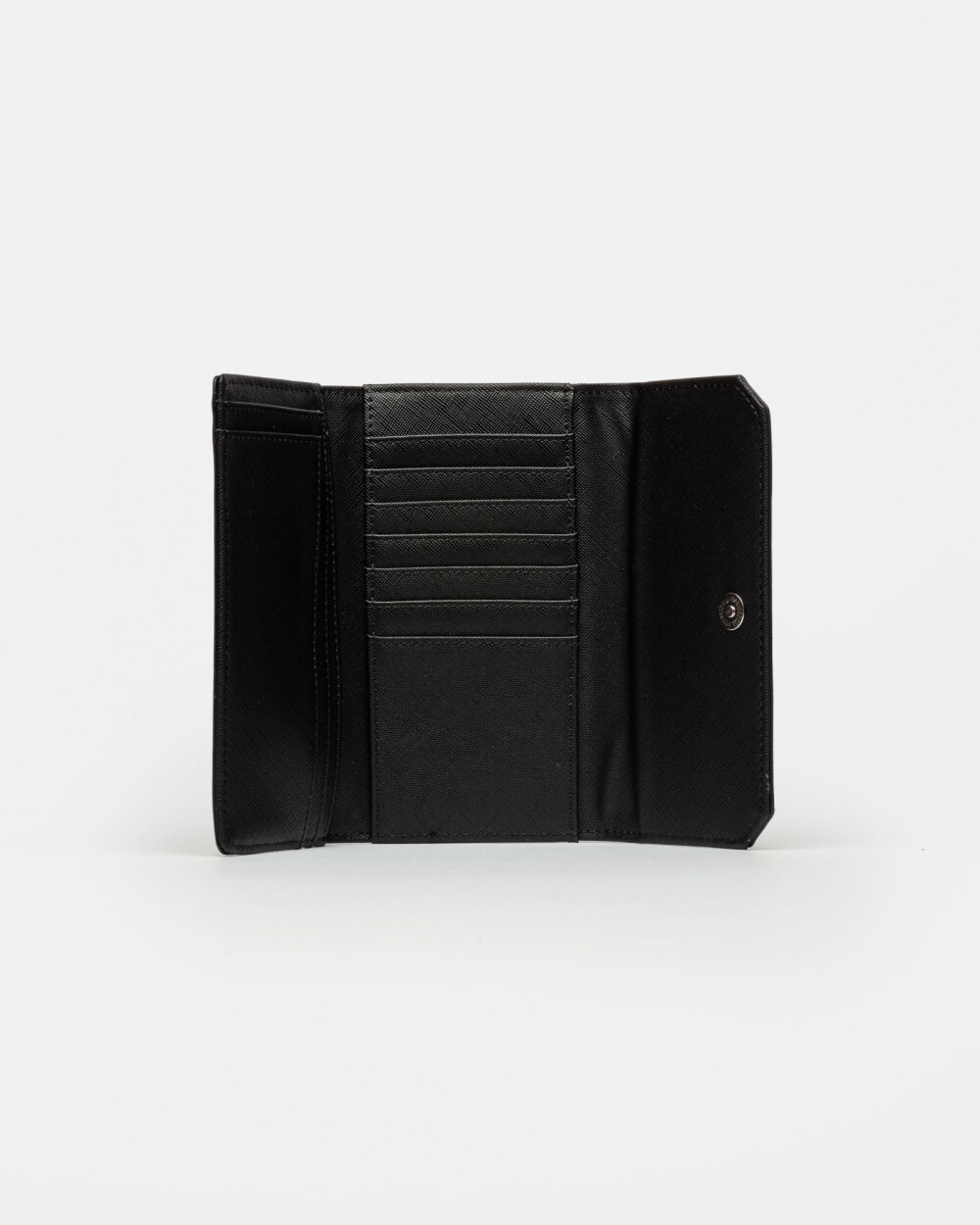 Billetera P&P En Efecto Cuero Zaffiano Negro