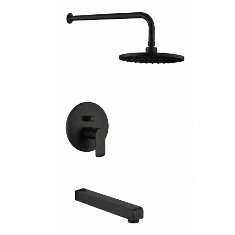 Griferia De Ducha De Embutir Negro Mate Aqualia NEGRO