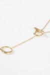 Collar acero regulable dorado
