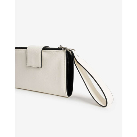 Billetera Fichero Con Solapa Combinacion Bicolor