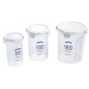 Frascos Set.C/Tapa Plas.1800ML/1000ML/500ML Bz.frascos Set.c/tapa Plas.1800ml/1000ml/500ml