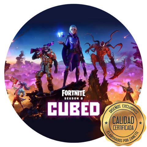 Lámina Fortnite Cubed Red.