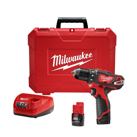 TALADRO ATORNILLADOR 3/8 12V 2.0AH 2 BAT2407-259 MILWAUKEE ++ N/a