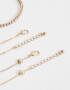 Pulseras Flexibles Sets Con strass Set De Pulseras Flexibles Con Strass - Dorado