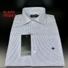 CAMISA DE LINO Blanco rayado