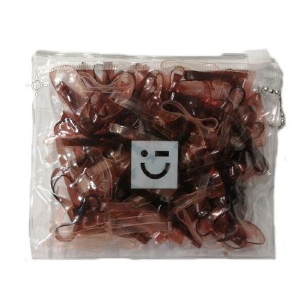 Goma de cabello 180 pcs marrón