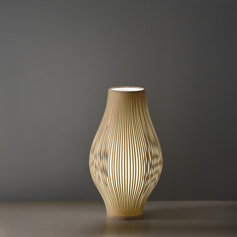 Portátil de mesa beige E27 Ø350X710MM MIRTA BA0014