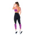 CALZA COMBINADA MICROFITNESS NEGRO