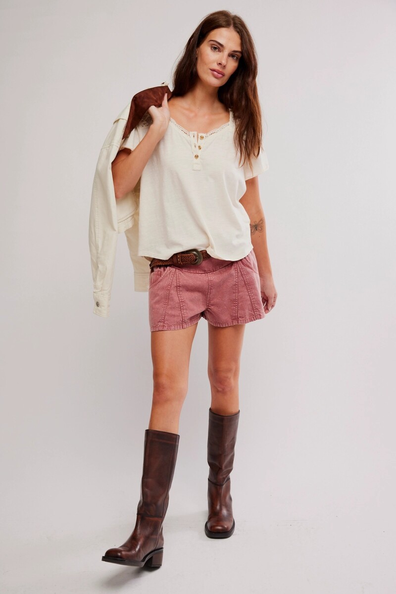 REMERA HENLEY HEIRLOOM Marfil