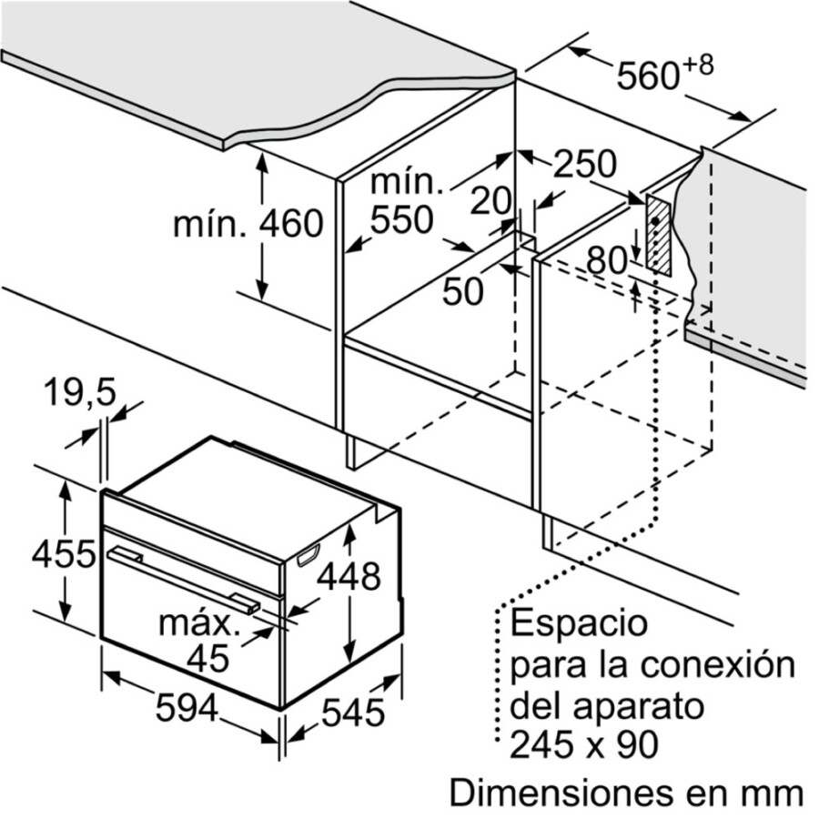 Microondas Gourmet de Empotrar BOSCH CFA634GS1 Microondas Gourmet de Empotrar BOSCH CFA634GS1