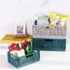Caja de almacenamiento plegable mediano verde