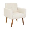 Conjunto Decorativo 492 Dallas 2 Poltronas + Puff Blanco Conjunto Decorativo 492 Dallas 2 Poltronas + Puff Blanco