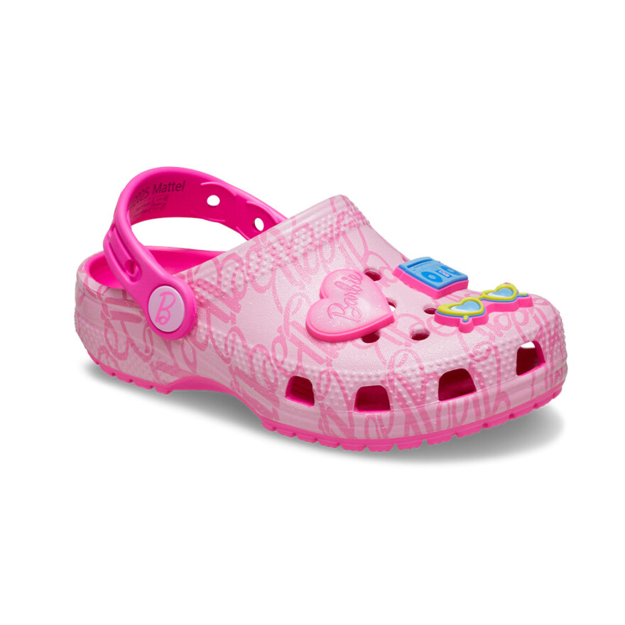 Crocs Mattel Pink Barbie Classic Clog T - Niños 1 a 5 años Multi