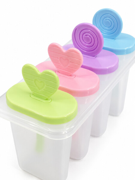 MOLDE PARA 4 HELADOS MULTICOLOR.