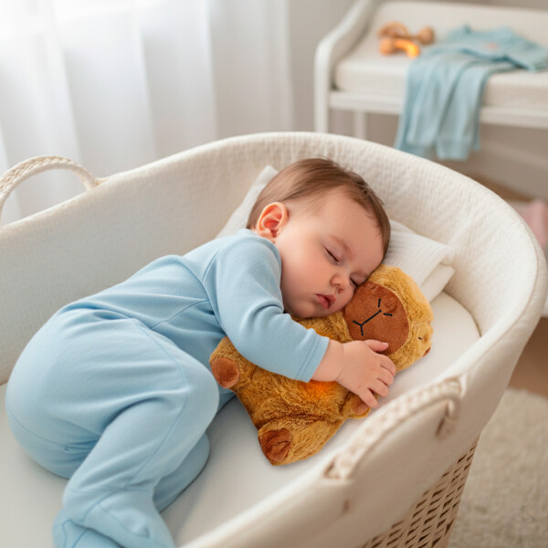 Peluche Tranquiliza Capibara Respira Luz Musica Bebe Perro Diseño Capibara