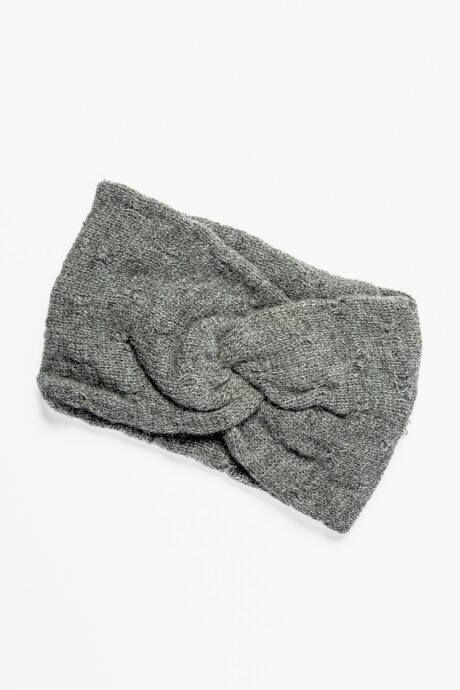 Vincha Tejida Gris