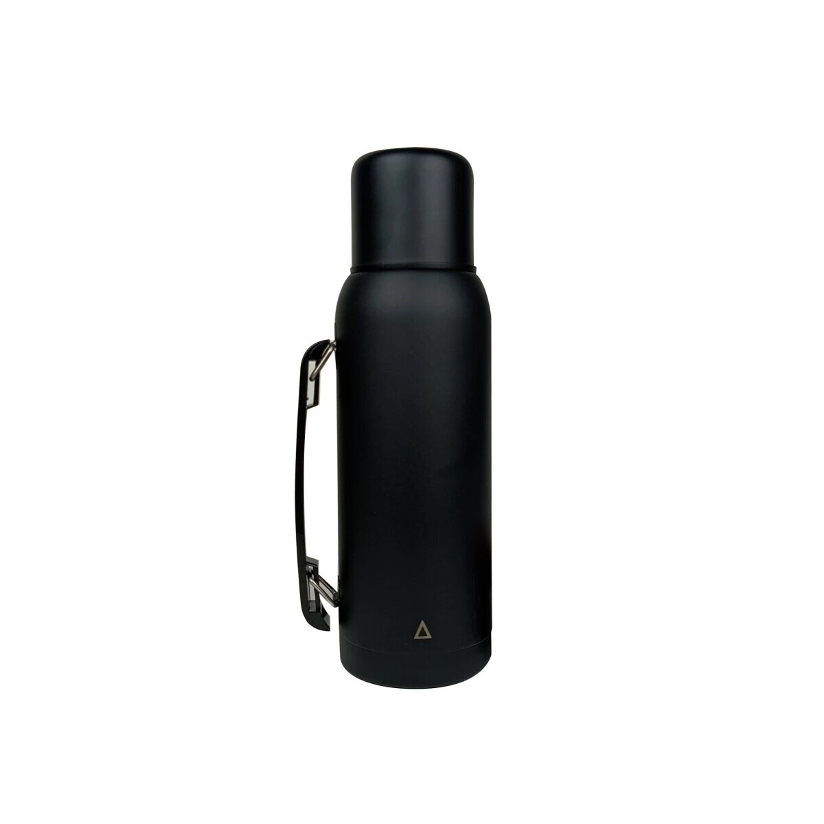 Termo 1 litro con tapón y pico cebador - Negro 