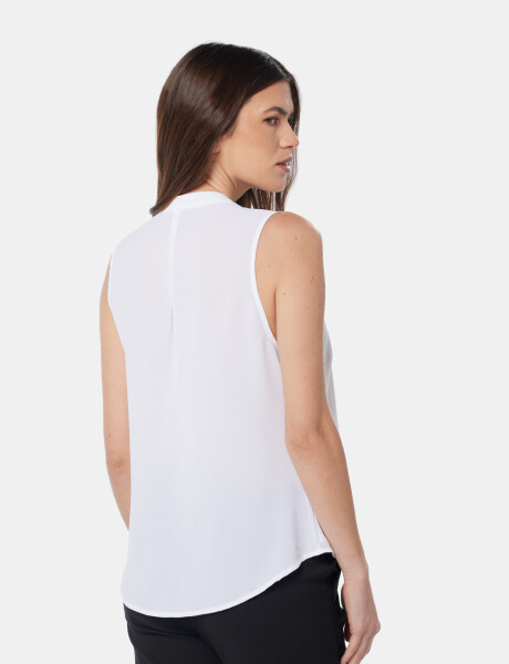 BLUSA MUSCULOSA CON BOTONES Blanco