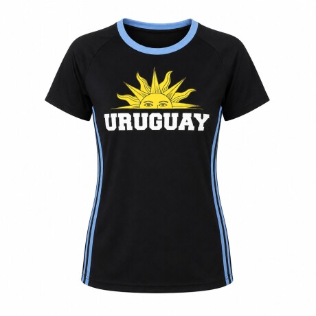 CAMISETA DE DAMA SOL UY NEGRO CE-DASOLUY-02 TALLE M NEGRO