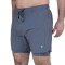 SHORT WARP 2N1 MEN POLY/ELAST EVERLAST DYNAMIC GN M6 CHARCOAL
