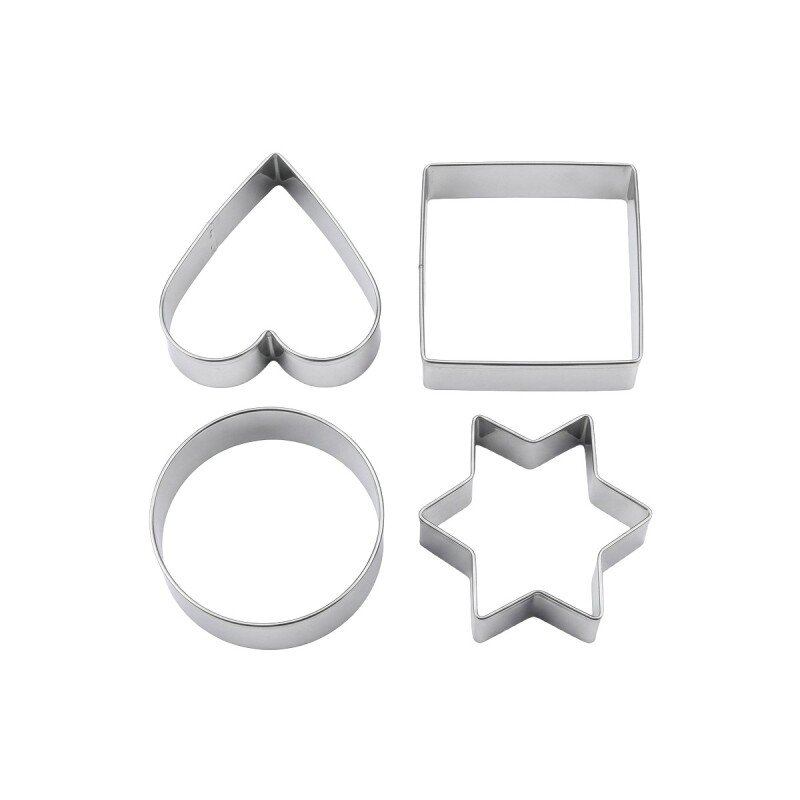 SET DE MOLDES P/GALLETAS 4PZAS Unica