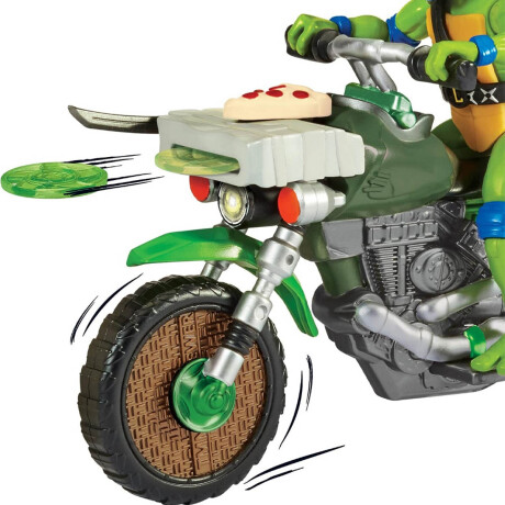 Muñeco De Acción Tortugas Ninja Leonardo con Moto Leonardo