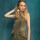 Rombo Raphia Skirt Verde Musgo