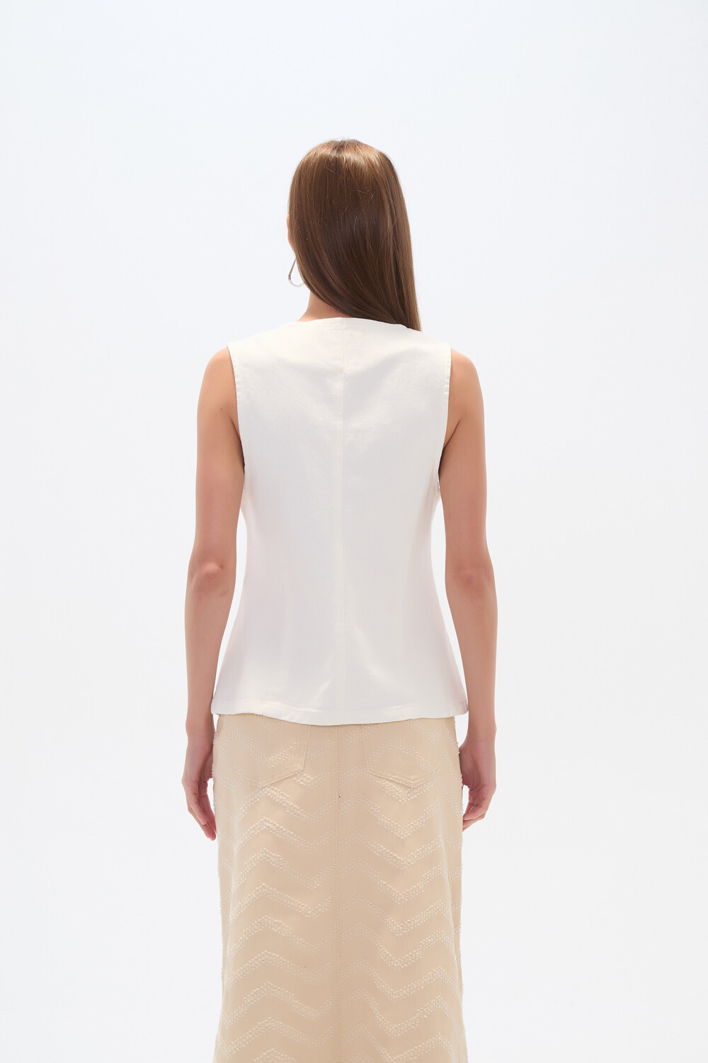 Chaleco Elvona Marfil / Off White