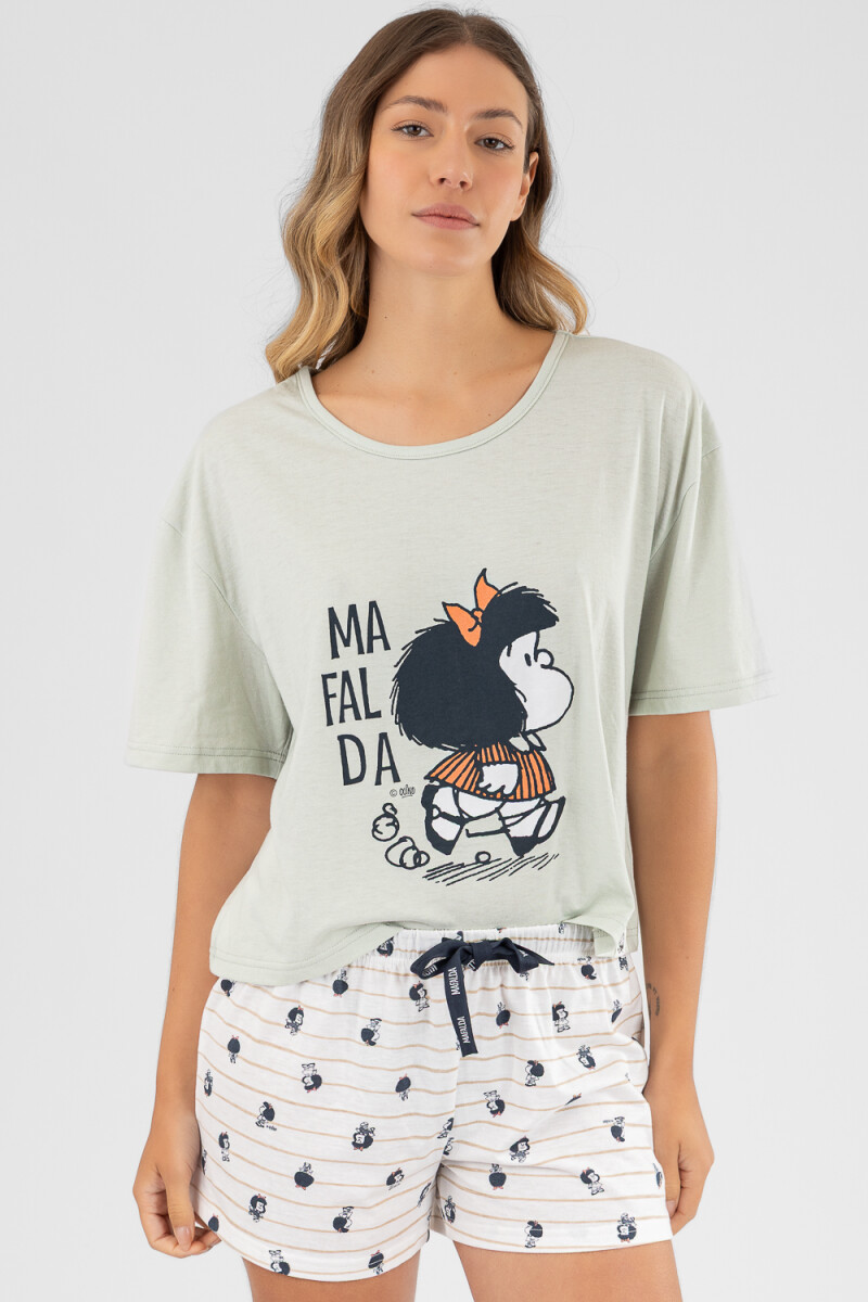 Pijama mafalda Gris melange