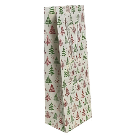 BOLSA PAPEL NAVIDEÑA P/BOTELLA 36X13X9CM BOLSA PAPEL NAVIDEÑA P/BOTELLA 36X13X9CM