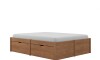 Cama Madera Maciza Con Cajones - Queen - Linea beauty Amendoa