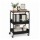 Carrito Organizador Multiuso C/Mesa 3Niv Con Ruedas 360 Negro