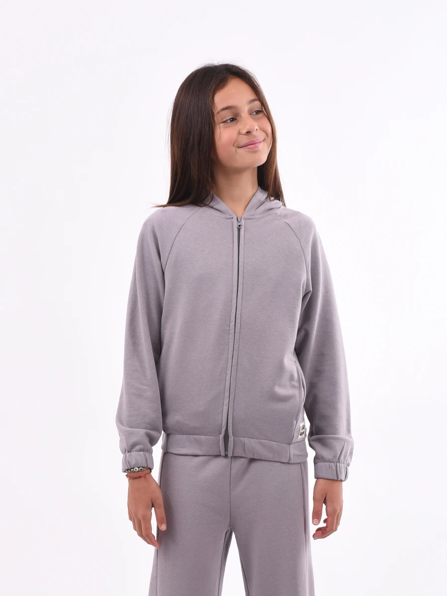 CAMPERA LORE TEEN - GRIS OSCURO 