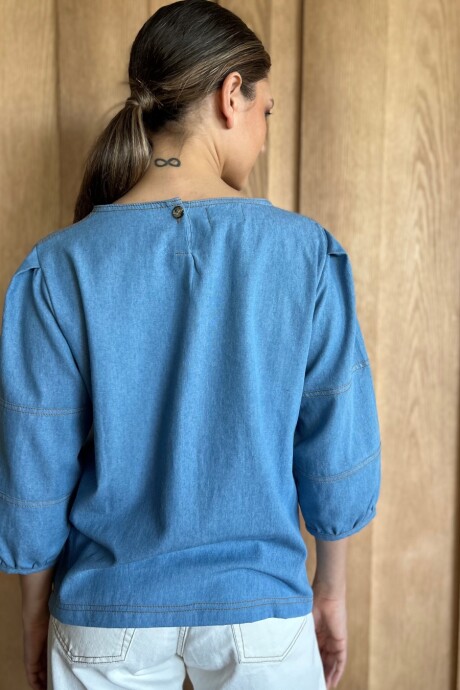 Blusa lagos Denim Celeste