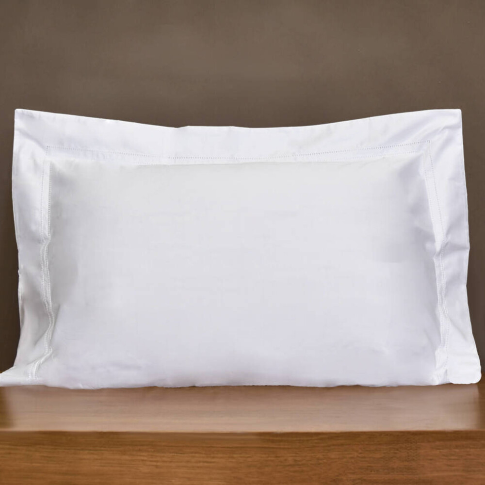 Funda Finezza Ajour 600 Hilos Blanco Bordado Blanco 45 x 45