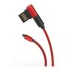 Cable De Datos Usb A Micro Usb Reforzado Carga Rapida Marvo Color Variante Rojo