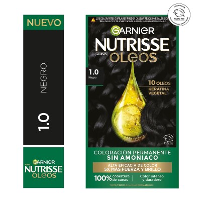 Tinta Garnier Nutrisse Oleos N°1.0 Negro Tinta Garnier Nutrisse Oleos N°1.0 Negro