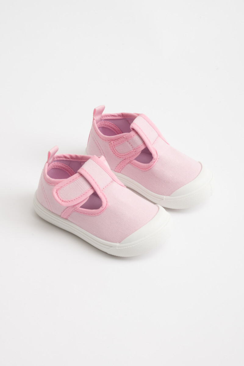 Guillermina con velcro estampado Rosa
