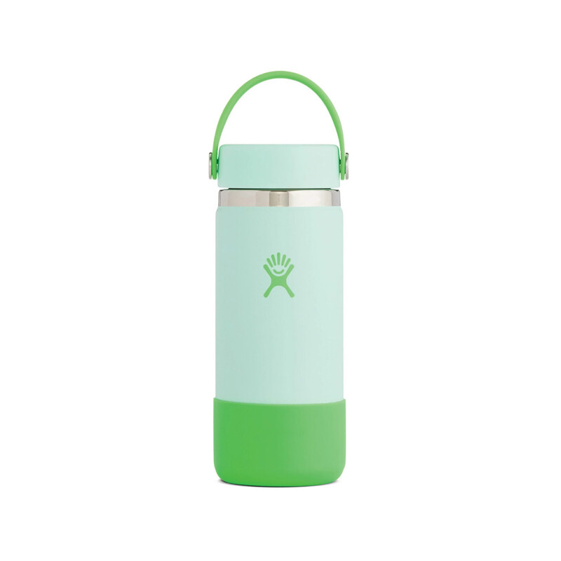 Botella Wide Mouth With Flex Cap And Boot 16 Oz. Seafoam Pop Green