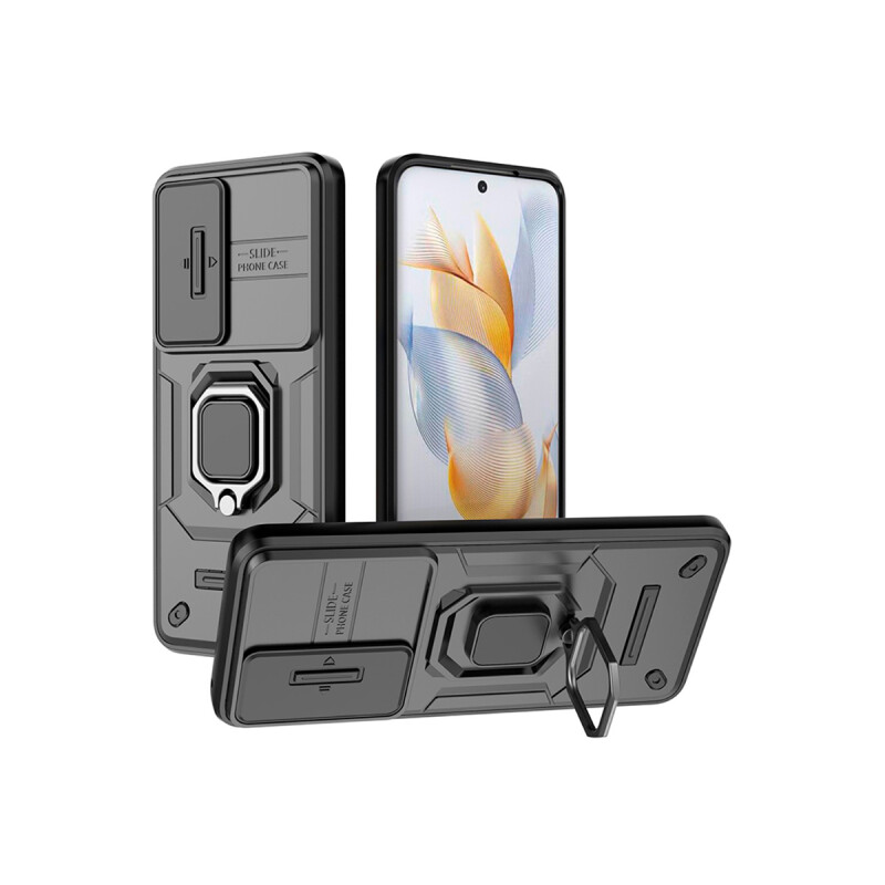 Protector para Honor 90 cubre cámara y anillo color negro Protector Para Honor 90 Cubre Cámara Y Anillo Color Negro
