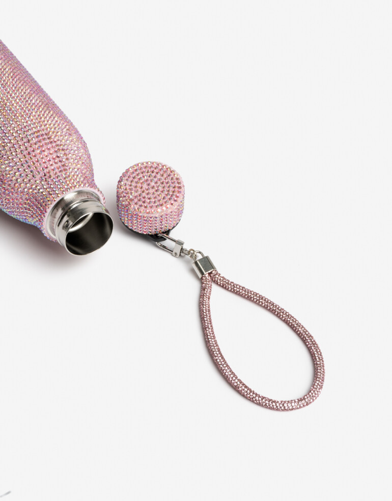 Artículos cocina Botellas Botella Metálica Con Strass - Rosa Claro
