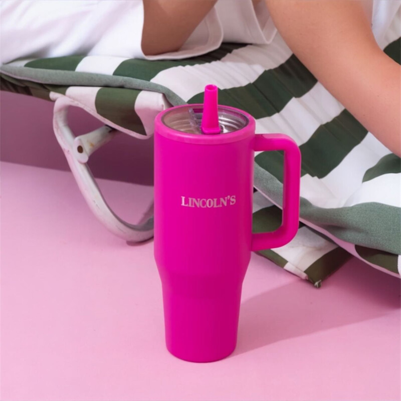 Vaso termico Acero Inox. 1180ml Lincolns Fucsia