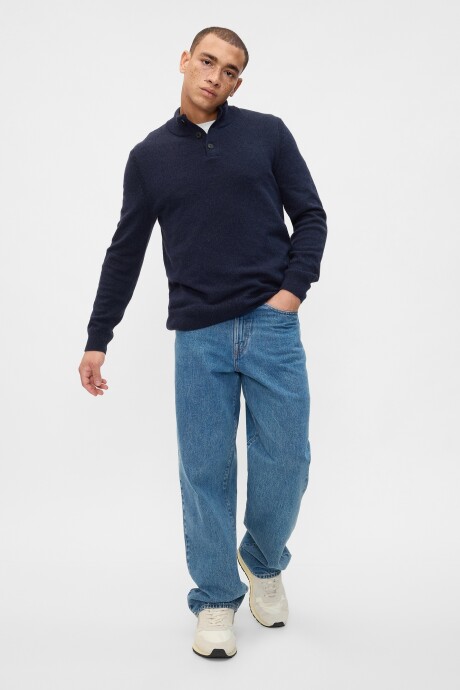 Buzo Botones Hombre Deep Sailor Blue