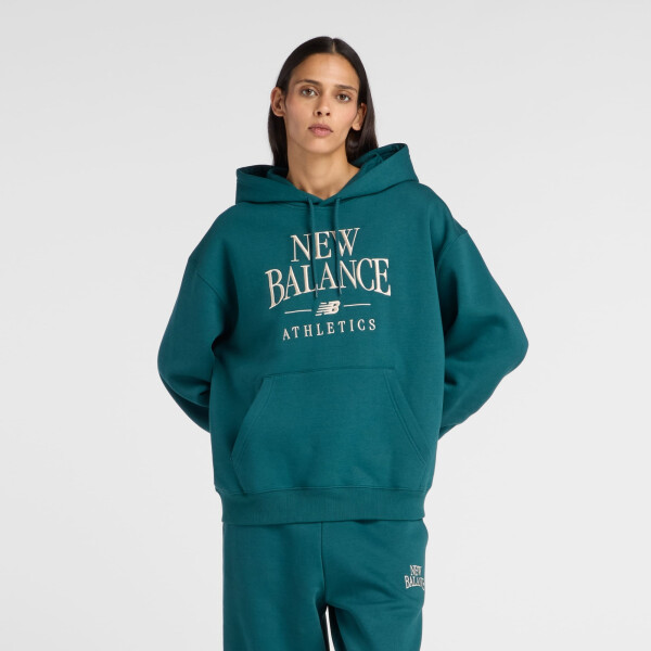Lifestyle - New Balance - CANGURO NEW BALANCE WOMAN SHIRT de Mujer - WT61U6QSAAV Verde Petroleo