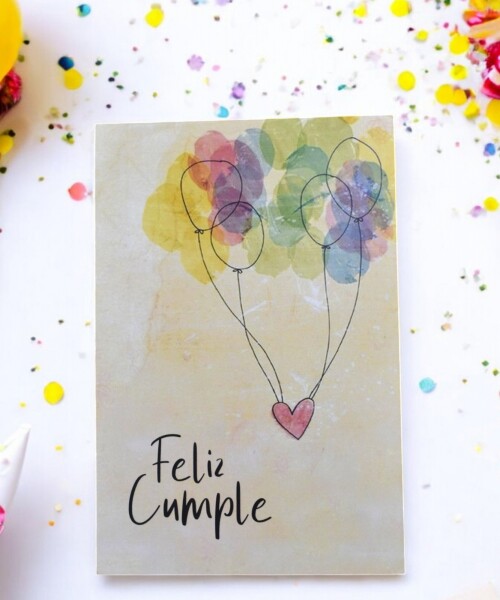 Tarjeta cumpleaños 10x15 DISEÑO 1