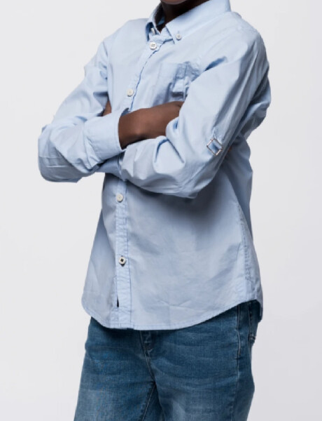 Camisa lisa Celeste