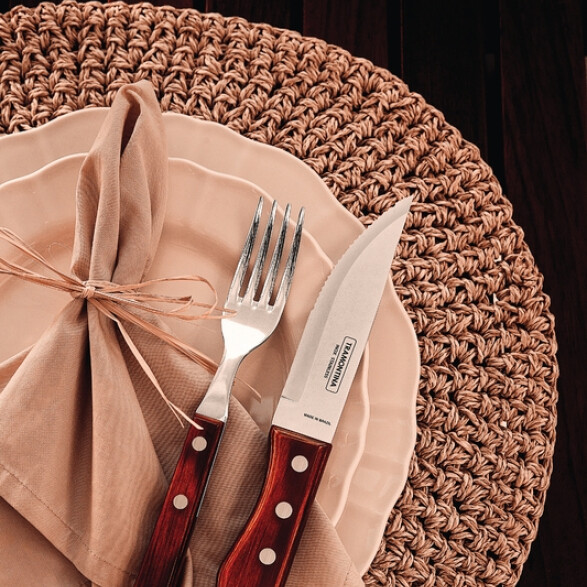 Cuchillo Jumbo para asado por pieza "CHURRASCO" -TRAMONTINA TN7786