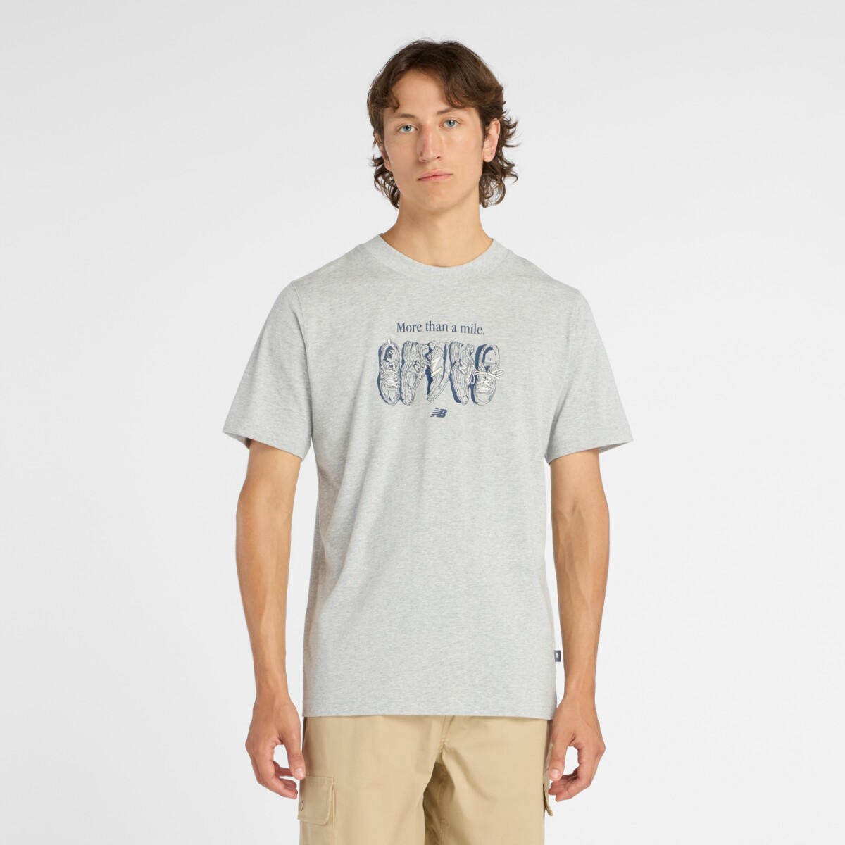 Remera New Balance de hombre - MT61778SAG - GREY 